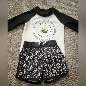Kids Swim Set - Black and White